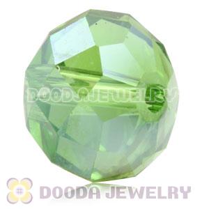 10mm Handmade Style Green Faceted Crystal Glass Beads Wholesale