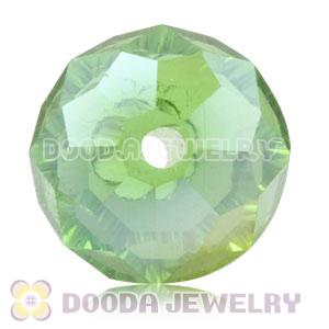 10mm Handmade Style Green Faceted Crystal Glass Beads Wholesale
