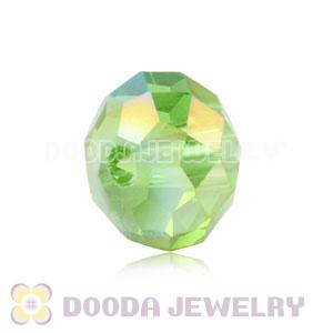 8mm Handmade Style Green Faceted Crystal Glass Beads Wholesale