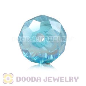 8mm Handmade Style Blue Faceted Crystal Glass Beads Wholesale