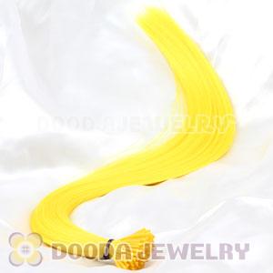 Fashion Yellow Synthetic Feather Extension Wholesale