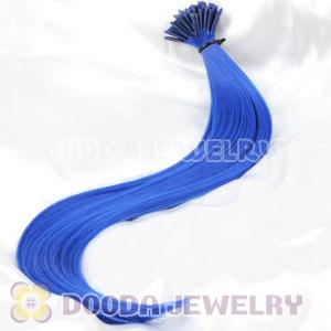 Fashion Blue Synthetic Feather Extension Wholesale