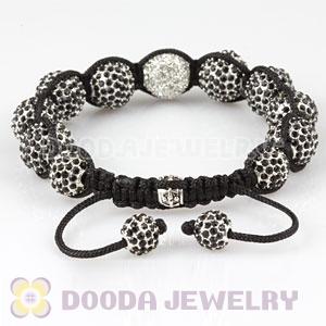 Black Disco Ball Bead Fashion Alloy Crystal Bracelets Wholesale