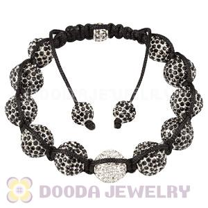 Black Disco Ball Bead Fashion Alloy Crystal Bracelets Wholesale