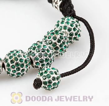 Cheap Navy Disco Ball Bead Alloy Crystal Bracelets Wholesale