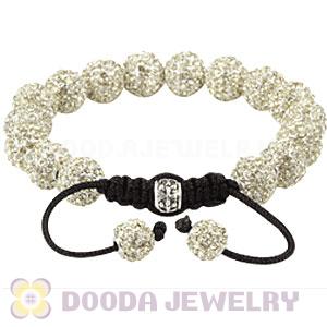 Cheap Ivory Disco Ball Bead Alloy Crystal Bracelets Wholesale