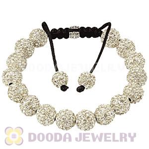 Cheap Ivory Disco Ball Bead Alloy Crystal Bracelets Wholesale