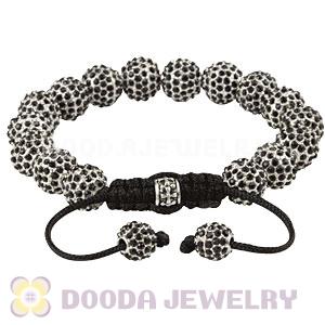 Cheap Black Disco Ball Bead Alloy Crystal Bracelets Wholesale