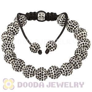 Cheap Black Disco Ball Bead Alloy Crystal Bracelets Wholesale