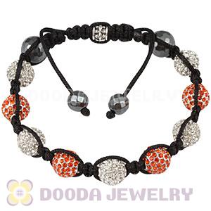 Fashion Disco Ball Bead Bracelet With Faceted Hematite 