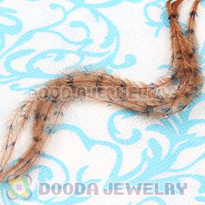Grizzly Striped Ostrich Plumes Trim Feather Hair Extensions Wholesale
