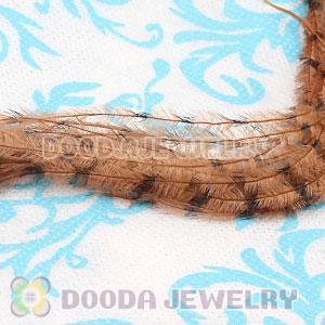 Grizzly Striped Ostrich Plumes Trim Feather Hair Extensions Wholesale