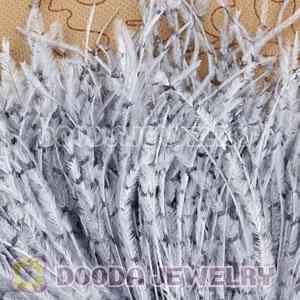 Grizzly Striped Ostrich Plumes Trim Feather Hair Extensions Wholesale