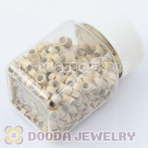 Wholesale Cream Silicone Micro Ring Beads For Hair Extension 