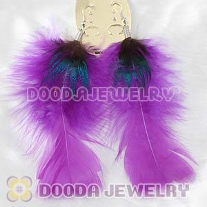 Cheap Purple Bohemia Feather Earrings Forever 21 Wholesale