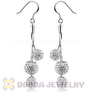 Czech Crystal Ball Sterling Silver Dangle Earrings Wholesale 