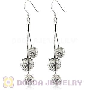 Czech Crystal Ball Sterling Silver Dangle Earrings Wholesale 