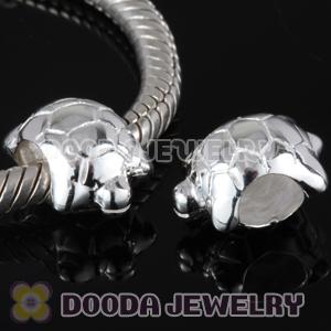 Solid Sterling Silver Charm Jewelry tortoise Beads and Charms
