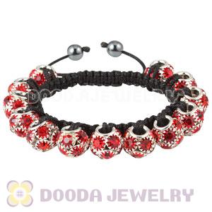 Fashion Handmade Style TresorBeads Bracelets With Red Crystal Beads And Hematite