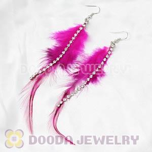 Red Long Crystal Feather Earrings Forever 21 Wholesale