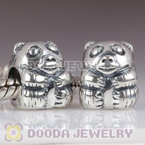 S925 Sterling Silver European Style Pandas Beads Animal charms