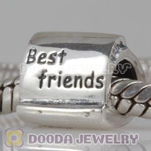 925 Sterling Silver European Style Best Friends Charm Beads