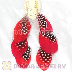 Red Long Feather Earrings Forever 21 Wholesale