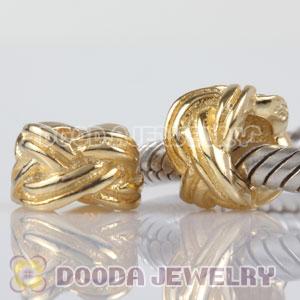 Gold Plated Tight Together Sterling Silver wire Beads