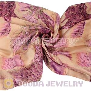 Long Oblong Fringed Silk Scarves 170×50cm Silk Scarf Painting Wholesale 