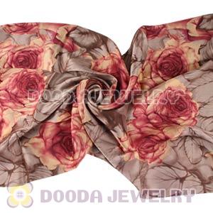 Long Oblong Fringed Silk Scarves 170×50cm Silk Scarf Painting Wholesale 