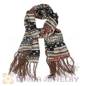 Long Oblong Fringed Silk Scarves 170×50cm Silk Scarf Painting Wholesale 