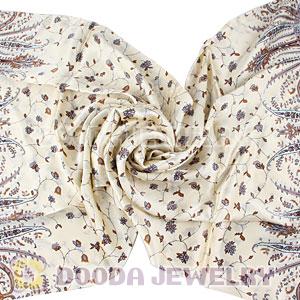 Long Oblong Fringed Silk Scarves 170×50cm Silk Scarf Painting Wholesale 