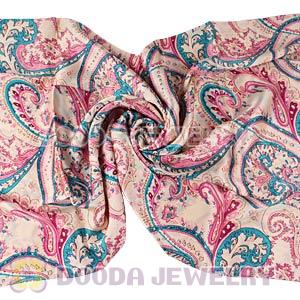 Long Oblong Fringed Silk Scarves 170×50cm Silk Scarf Painting Wholesale 