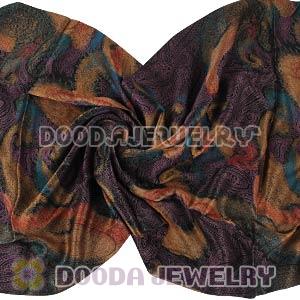 Long Oblong Fringed Silk Scarves 170×50cm Silk Scarf Painting Wholesale 