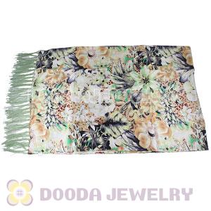 Long Oblong Fringed Silk Scarves 170×50cm Silk Scarf Painting Wholesale 