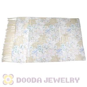 Long Oblong Fringed Silk Scarves 170×50cm Silk Scarf Painting Wholesale 
