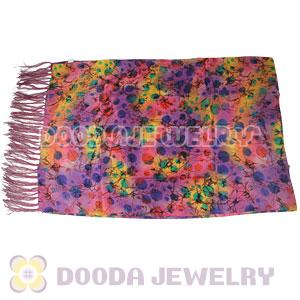 Long Oblong Fringed Silk Scarves 170×50cm Silk Scarf Painting Wholesale 