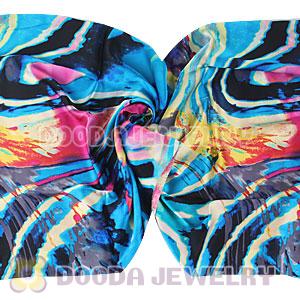 Long Oblong Fringed Silk Scarves 170×50cm Silk Scarf Painting Wholesale 