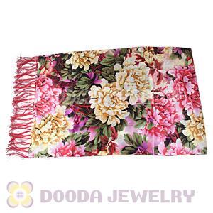 Long Oblong Fringed Silk Scarves 170×50cm Silk Scarf Painting Wholesale 