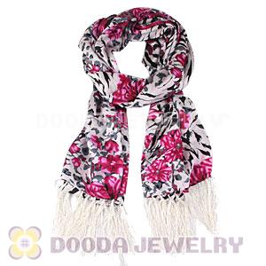 Long Oblong Fringed Silk Scarves 170×50cm Silk Scarf Painting Wholesale 