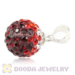 10mm Sterling Silver Czech Crystal Pendants Wholesale