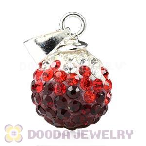 10mm Sterling Silver Czech Crystal Pendants Wholesale