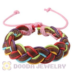 Fashion Wristbands Friendship Braided Handmade Leather Bracelets Wholesale