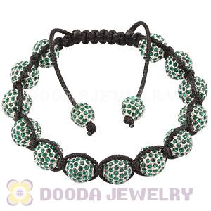 Blue Disco Ball Bead Alloy Crystal Bracelets Wholesale