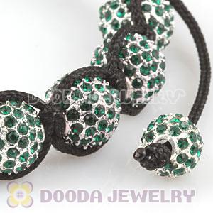 Blue Disco Ball Bead Alloy Crystal Bracelets Wholesale