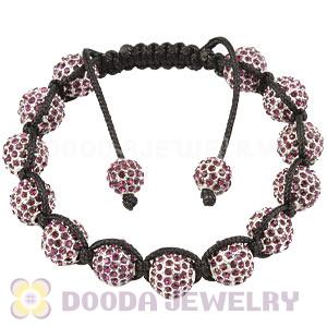 Champagne Disco Ball Bead Alloy Crystal Bracelets Wholesale