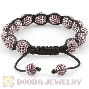 Champagne Disco Ball Bead Alloy Crystal Bracelets Wholesale