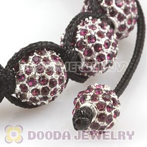 Champagne Disco Ball Bead Alloy Crystal Bracelets Wholesale