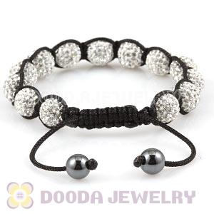 Fashion Handmade Pave Crystal TresorBeads Bracelets With Hematite