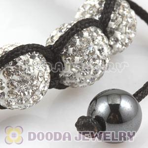 Fashion Handmade Pave Crystal TresorBeads Bracelets With Hematite